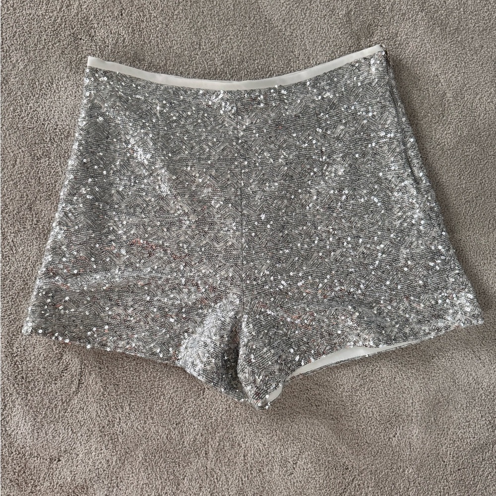 NWT Zara sequin shorts